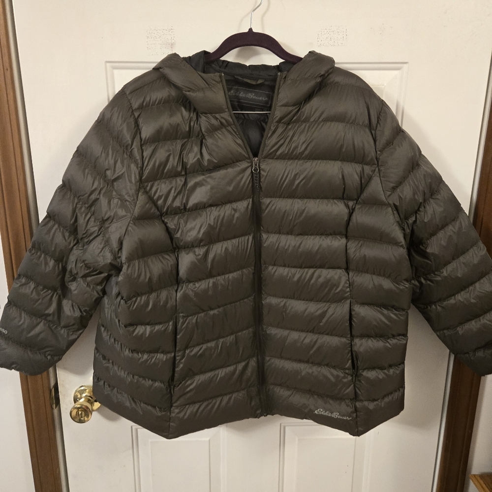 Eddie Bauer Cirrus Lite Down Hooded Jacket 3x Women's